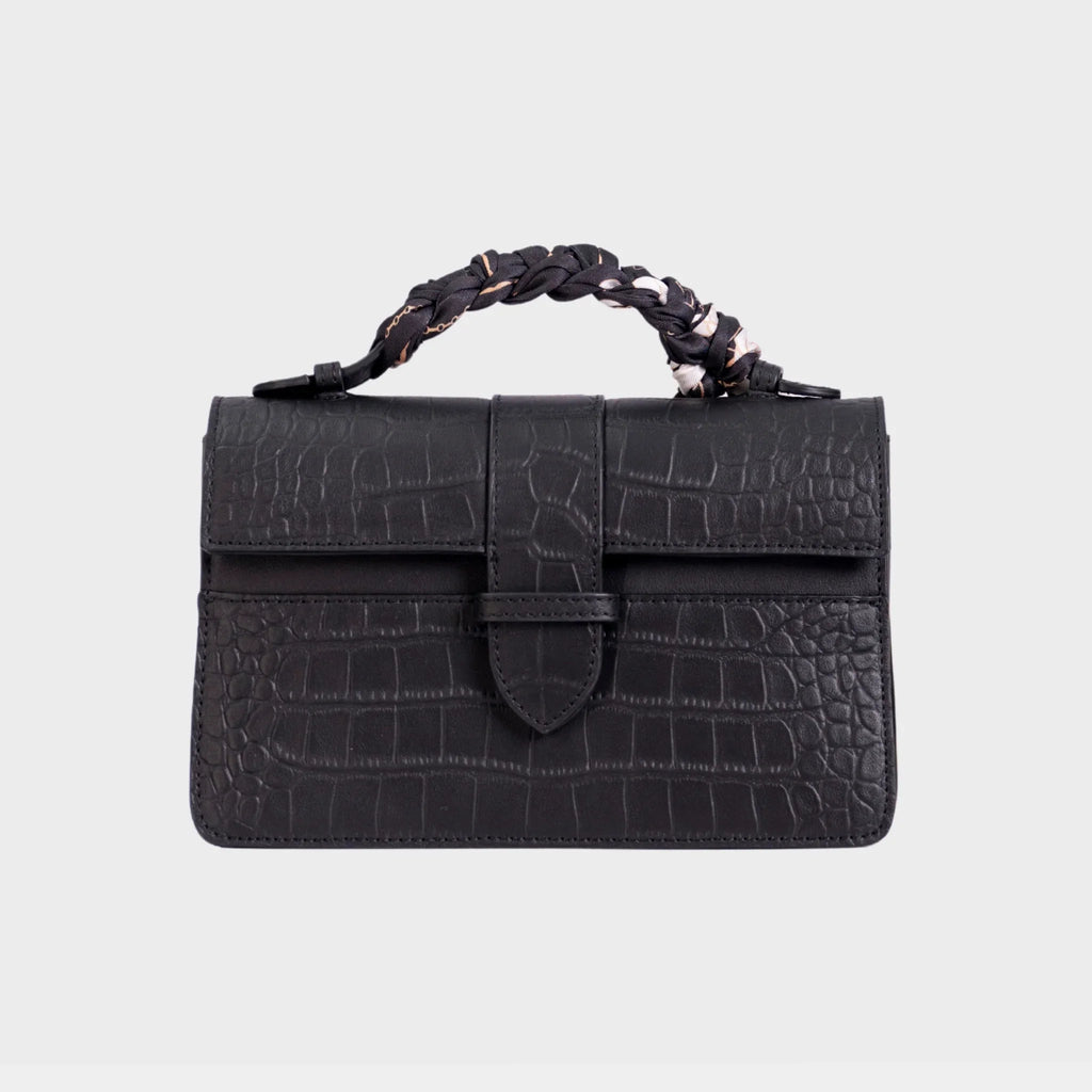 Bolsa Lille Croco Preta