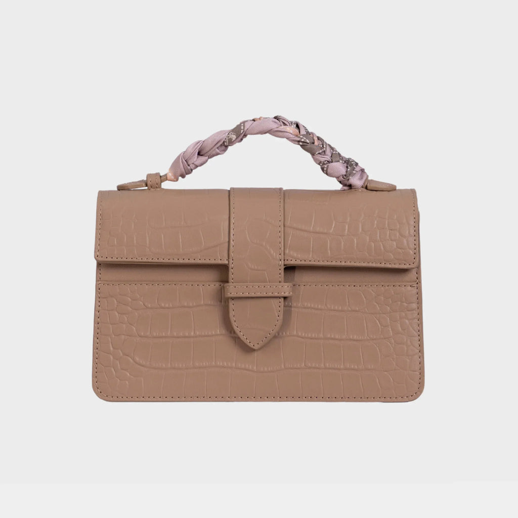 Bolsa Lille Croco Nude