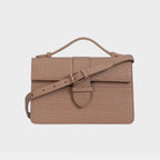Bolsa Lille Croco Nude