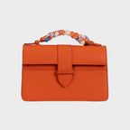 Bolsa Lille Laranja couro Epsom