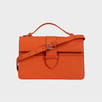 Bolsa Lille Laranja couro Epsom
