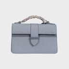 Bolsa Lille Azul couro Epsom