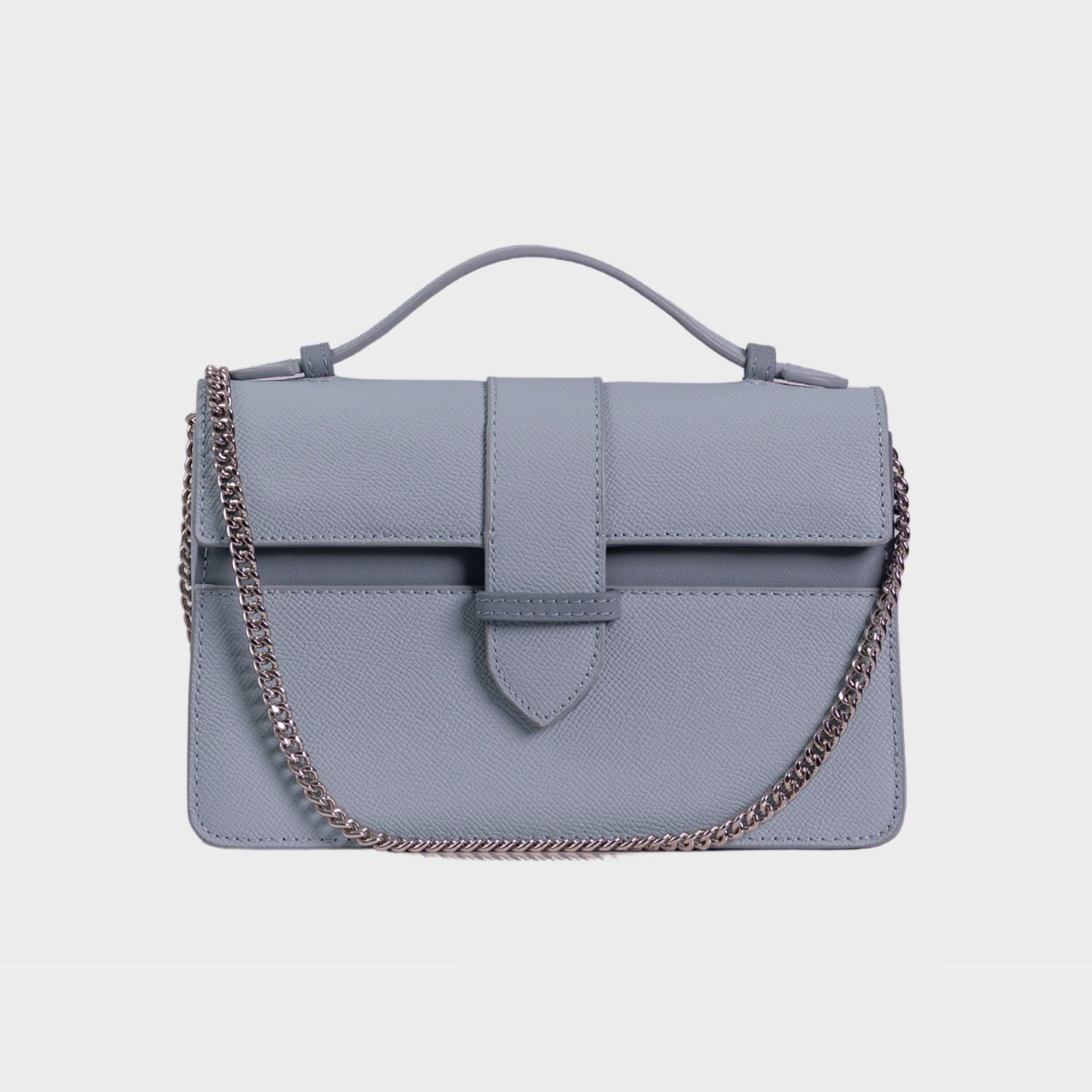 Bolsa Lille Azul couro Epsom