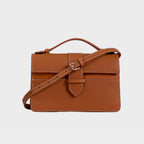Bolsa Lille Camel couro Epsom
