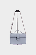 Bolsa Lille Azul couro Epsom