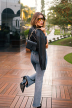 Bolsa Lille Croco Preta