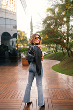 Bolsa Lille Croco Preta