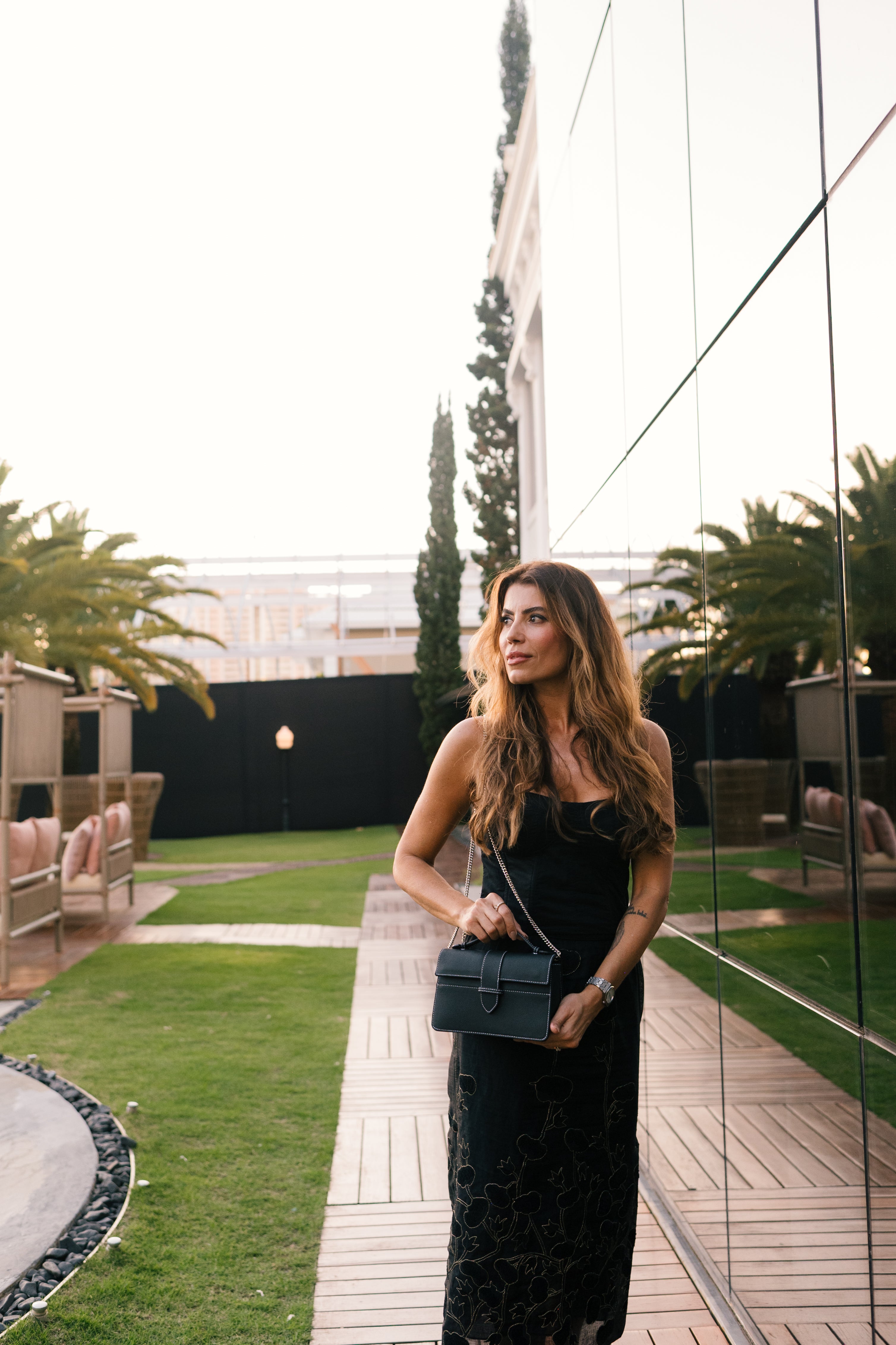 Bolsa Lille Preta couro Epsom