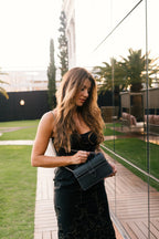 Bolsa Lille Preta couro Epsom