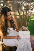 Bolsa Lille Branca couro Epsom