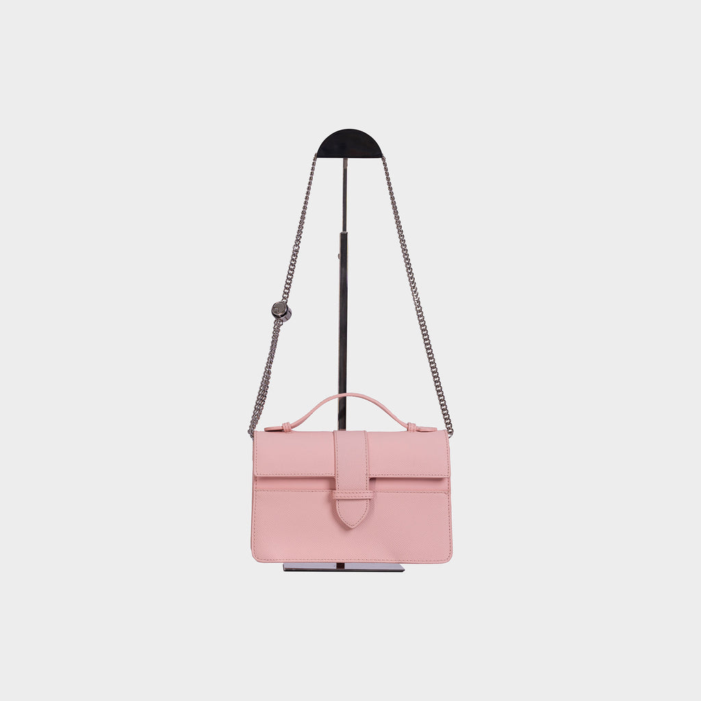 Bolsa Lille Blush Couro Epsom