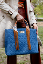 Bolsa Saint Tropez Média Jeans Escuro